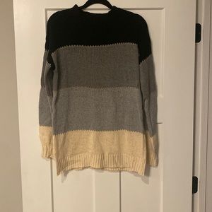 Color block sweater